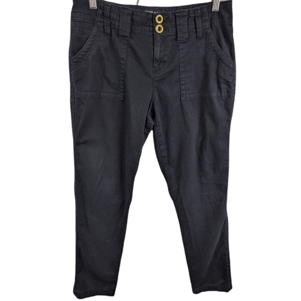 Chaus Sport Tapered Leg Patch Pocket Cotton Chino Sz 6